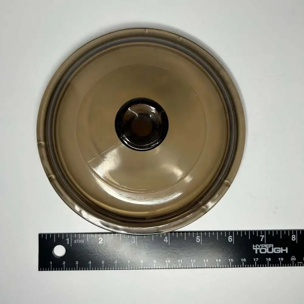 Vintage Pyrex Visions V-1-C Amber Brown Glass Replacement Lid